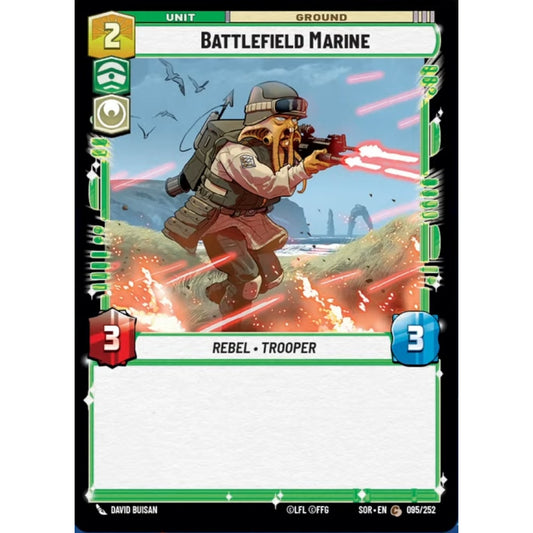 Battlefield Marine, 95, C, Star Wars Unlimited, Sparks Of Rebellion
