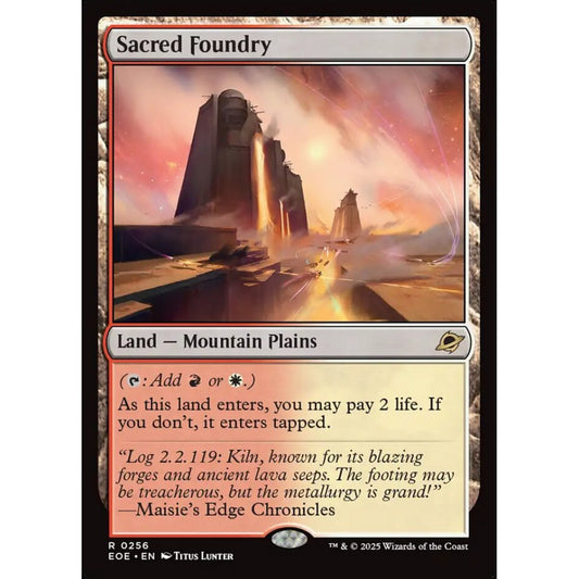Sacred Foundry rare 256 Magic the Gathering Edge of Eternities