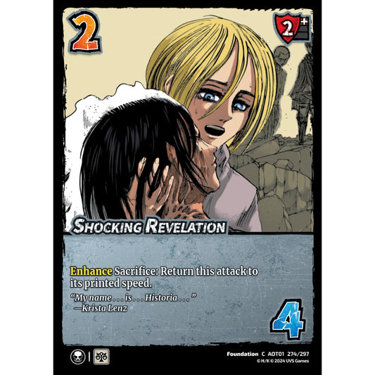 Shocking Revelation, 274/297, C, UniVersus, Attack on Titan: Battle for Humanity