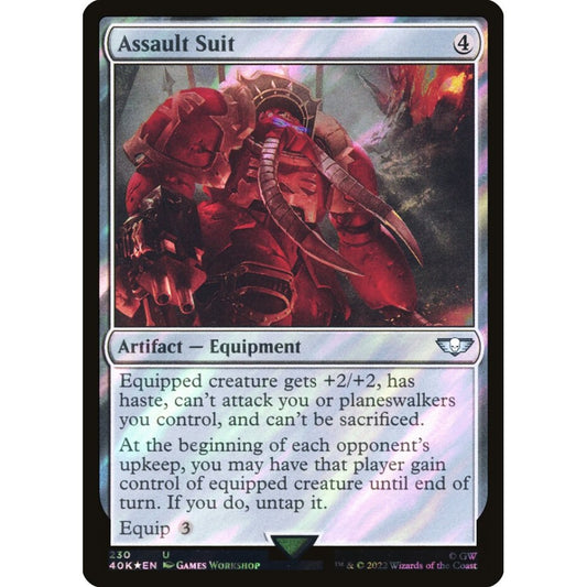 Assault Suit uncommon 230★ Magic the Gathering Warhammer 40,000 Commander