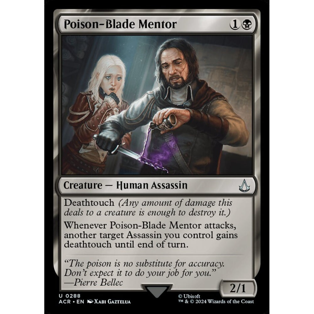 Poison-Blade Mentor uncommon 288 Magic the Gathering Assassin's Creed