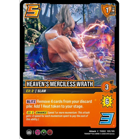 Heaven's Merciless Wrath 109/185 TK802 Universus Tekken 8 Attack C