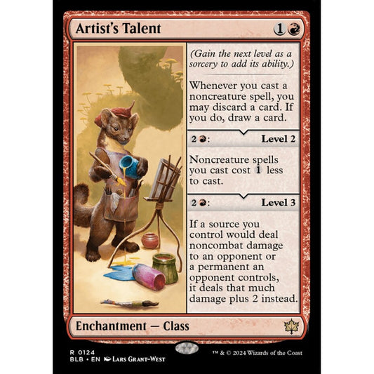 Artist's Talent, 124, rare, Magic: The Gathering, Bloomburrow