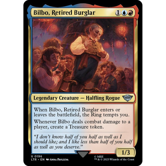 Bilbo, Retired Burglar, uncommon, 196, Magic the Gathering, The Lord of the Rings: Tales of Middle-earth