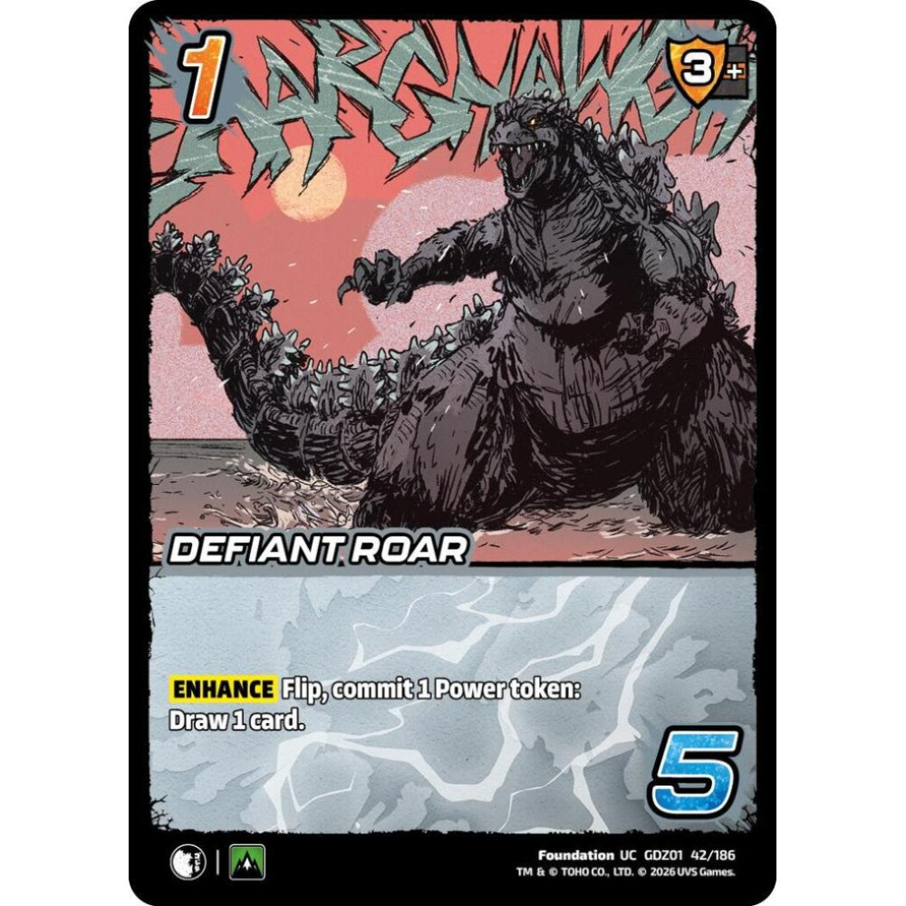 Defiant Roar GDZ01 42/186 GDZ01 Universus Godzilla: Reign of Kaiju Foundation UC