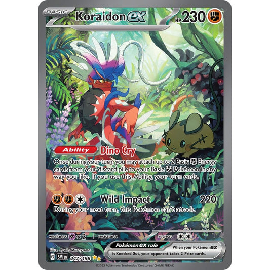 Koraidon ex Special Illustration Rare 247/198 Pokemon Card Game Scarlet & Violet