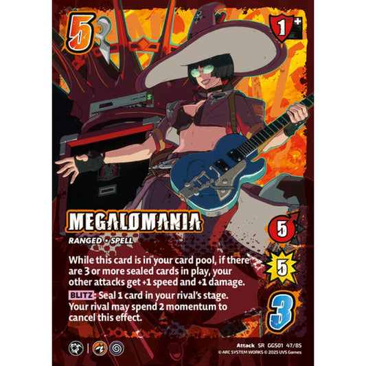 Megalomania 47/85 Universus Card Game Guilty Gear -Strive- SR Foil