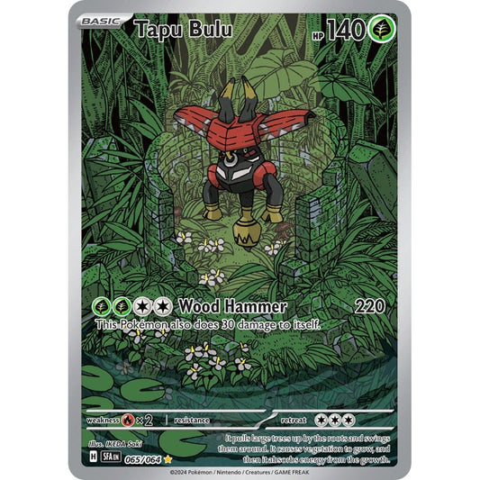 Tapu Bulu Illustration Rare 065/064 Pokemon Card Game Shrouded Fable