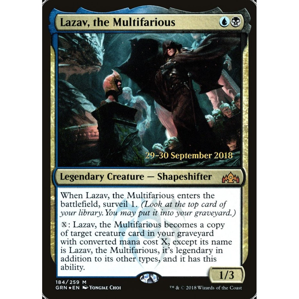 Lazav, the Multifarious mythic 184s Magic the Gathering Guilds of Ravnica Promos