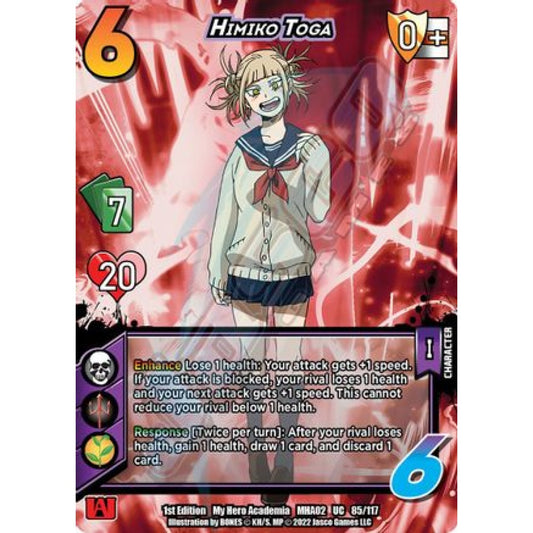 Himiko Toga, 85/117, UC, UniVersus, MHA02 Crimson Rampage