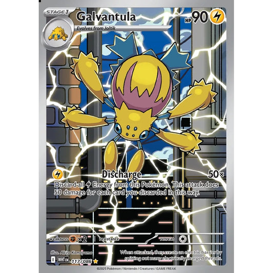 Galvantula Illustration Rare 117/086 Pokemon Card Game White Flare
