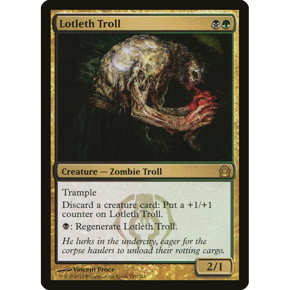 Lotleth Troll rare 177 Magic the Gathering Return to Ravnica