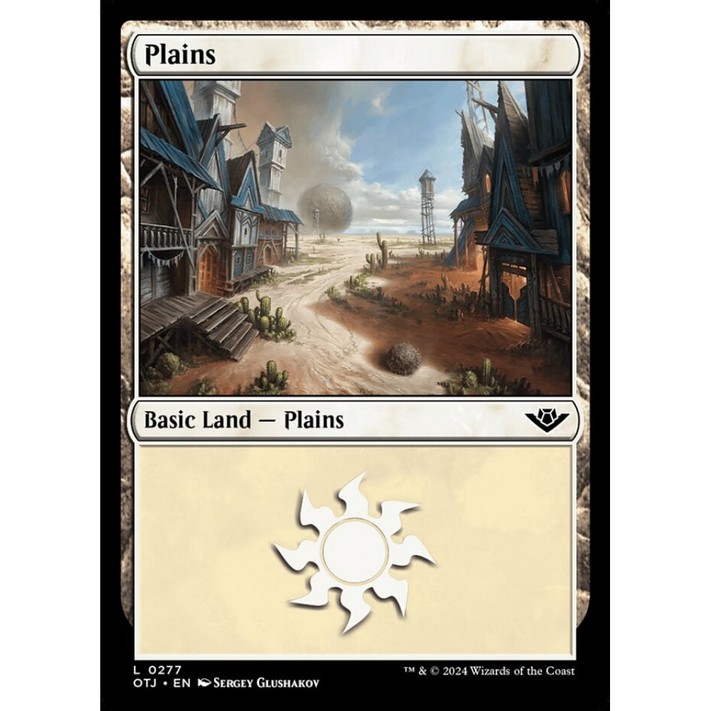 Plains, 277, common, Magic: The Gathering, Outlaws of Thunder Junction