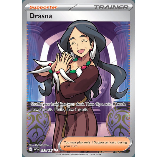 Drasna Full Art 231/191 Pokemon Card Game Surging Sparks