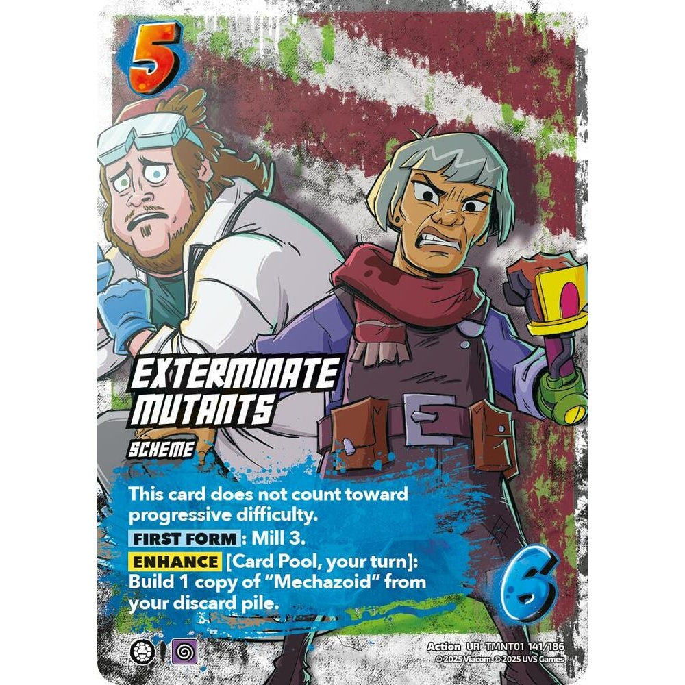 Exterminate Mutants 141/186 TMNT01 Universus Teenage Mutant Ninja Turtles Action UR