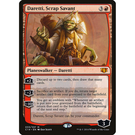 Daretti, Scrap Savant mythic 33 Magic the Gathering Commander 2014