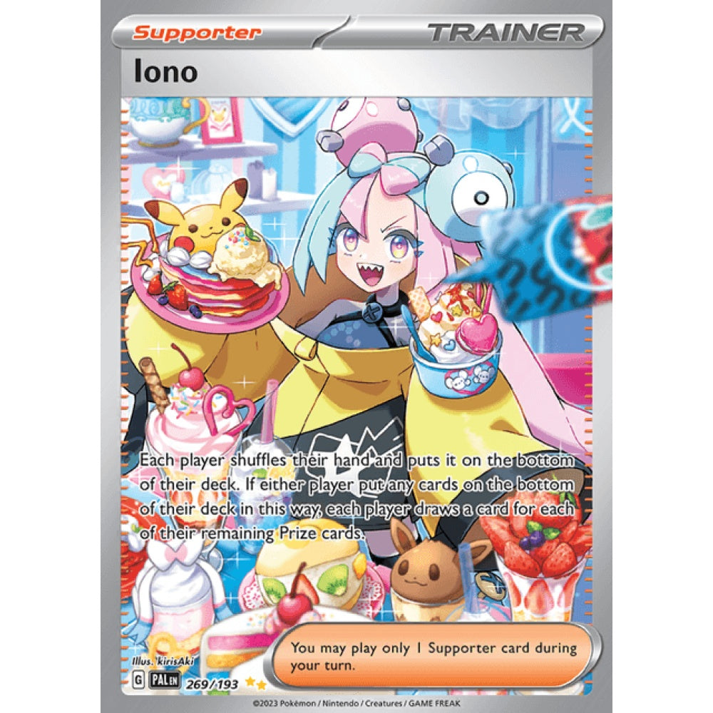 Iono Secret Illustration Rare 269/193 Pokemon Card Game Paldea Evolved
