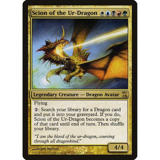 Scion of the Ur-Dragon rare 246 Magic the Gathering Time Spiral