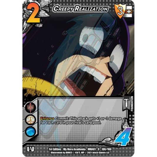 Creepy Realization, 106/180, C, UniVersus, MHA01 My Hero Academia