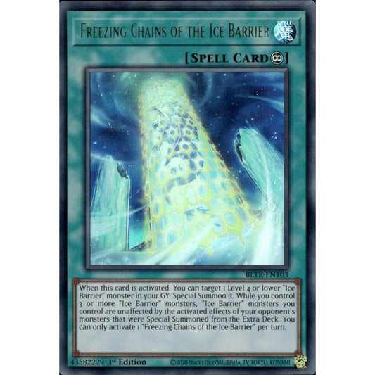 Freezing Chains of the Ice Barrier BLTR-EN103 Ultra Yu-Gi-Oh Battles of Legend: Terminal Revenge
