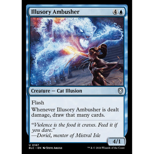 Illusory Ambusher, 167, uncommon, Magic: The Gathering, Bloomburrow