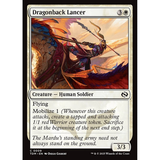 Dragonback Lancer common 9 Magic the Gathering Tarkir: Dragonstorm