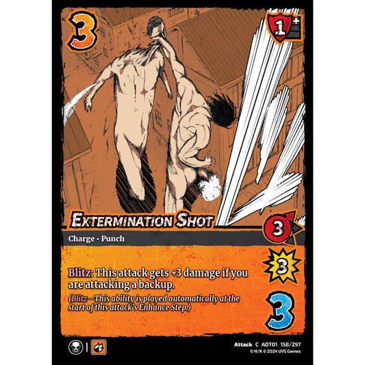 Extermination Shot, 158/297, C, UniVersus, Attack on Titan: Battle for Humanity