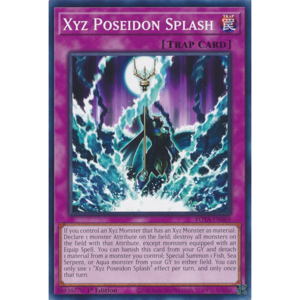 Xyz Poseidon Splash ROTA-EN069 Common Common Yu-Gi-Oh Rage of the Abyss in Art