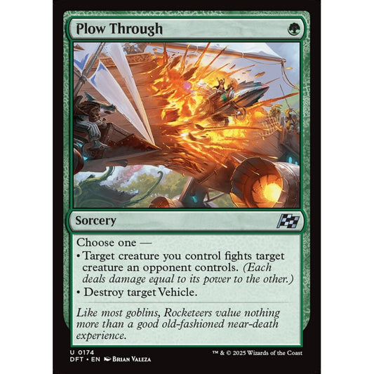 Plow Through, 174, uncommon, Magic: The Gathering, Aetherdrift