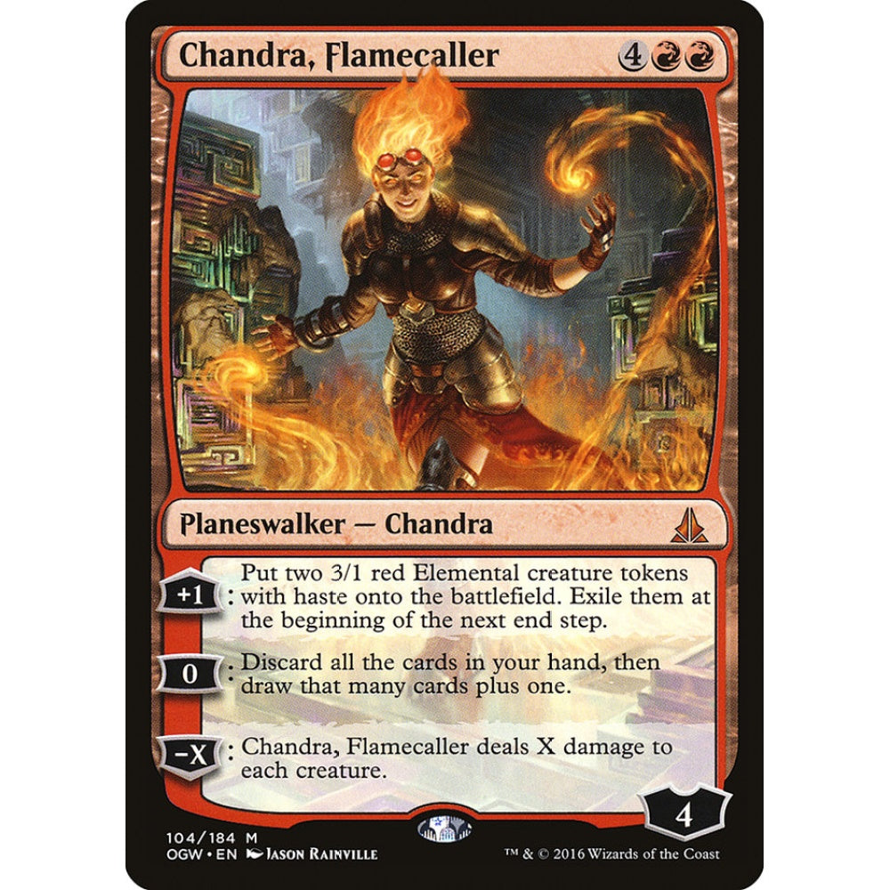 Chandra, Flamecaller mythic 104 Magic the Gathering Oath of the Gatewatch