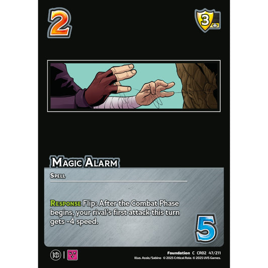 Magic Alarm, 47/211, CR02, Universus, Critical Role: Heroes Of Exandria, Foundation, C