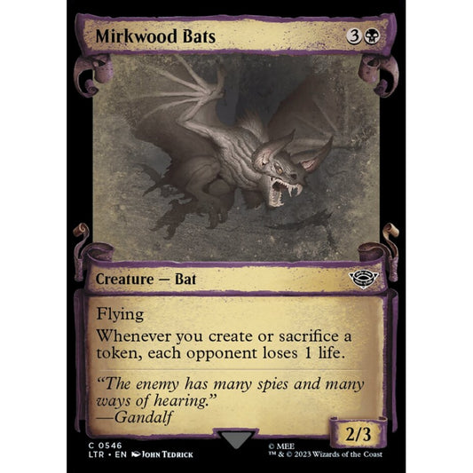 Mirkwood Bats, common, 546, Magic the Gathering, The Lord of the Rings: Tales of Middle-earth