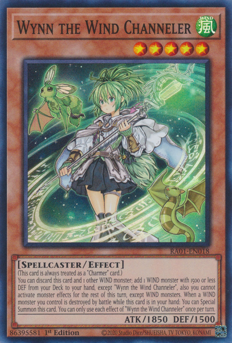 Wynn the Wind Channeler RA01-EN018 Ultra Ultra Rare Yu-Gi-Oh 25th Anniversary Rarity Collection in Art