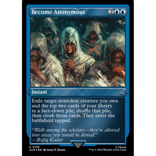 Become Anonymous uncommon 186 Magic the Gathering Assassin's Creed