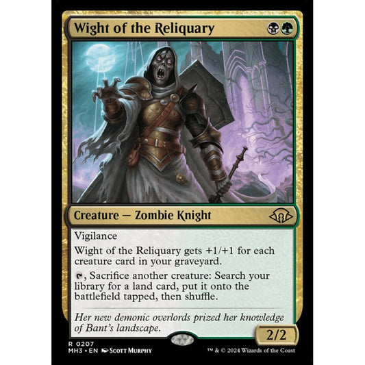 Wight of the Reliquary, 207, rare, Magic: The Gathering, Modern Horizons 3