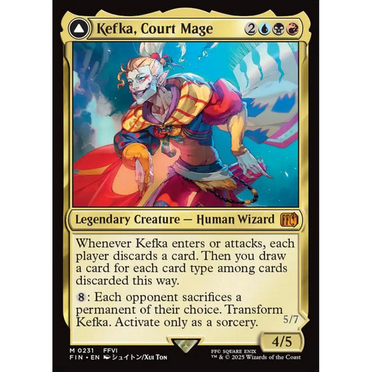 Kefka, Court Mage // Kefka, Ruler of Ruin mythic 231 Magic the Gathering Final Fantasy