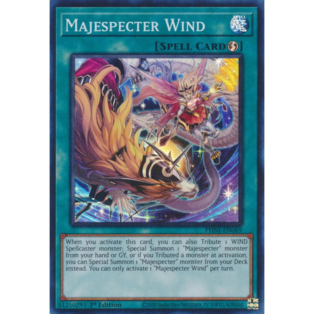 Majespecter Wind PHNI-EN069 Super Super Rare Yu-Gi-Oh Phantom Nightmare in Art