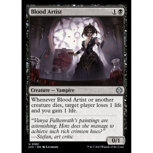 Blood Artist, uncommon, 182, Magic the Gathering, The Lost Caverns of Ixalan Commander
