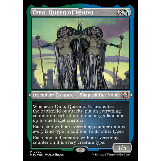Omo, Queen of Vesuva, 22, mythic, Magic: The Gathering, Modern Horizons 3