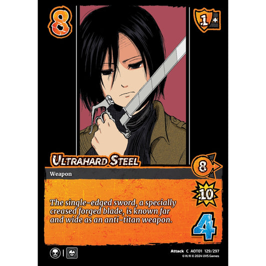 Ultrahard Steel, 129/297, C, UniVersus, Attack on Titan: Battle for Humanity