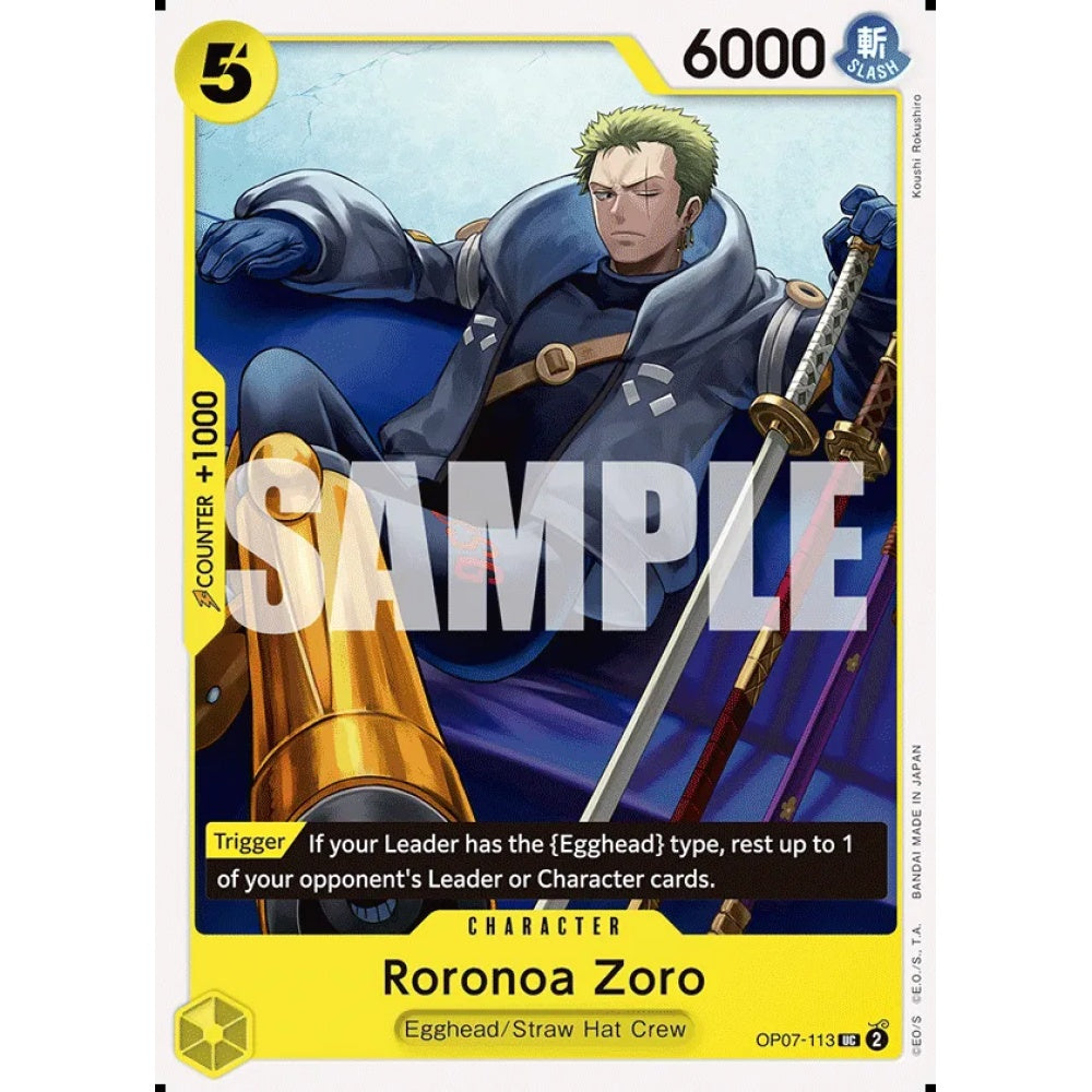 Roronoa Zoro, OP07-113, Uncommon, One Piece, 500 Years in the Future
