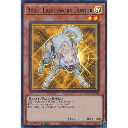Ryko, Lightsworn Hunter RA02-EN003 Super Super Rare Yu-Gi-Oh 25th Anniversary Rarity Collection II in Art
