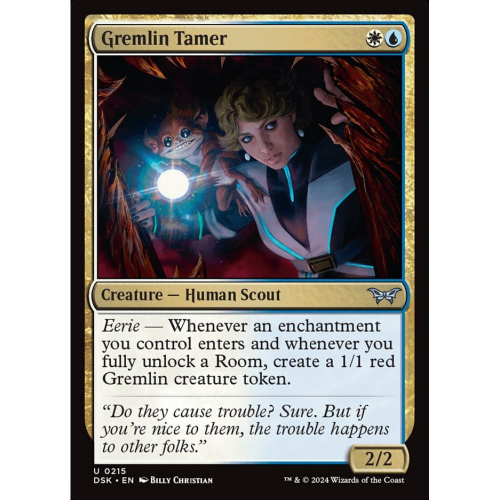 Gremlin Tamer, 215, uncommon, Magic: The Gathering, Duskmourn: House of Horror