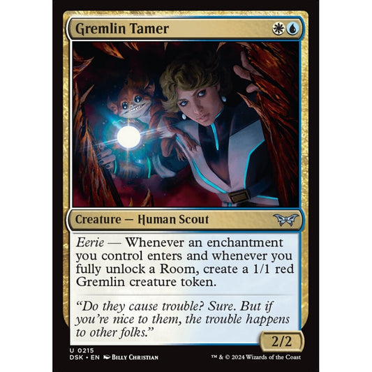Gremlin Tamer, 215, uncommon, Magic: The Gathering, Duskmourn: House of Horror