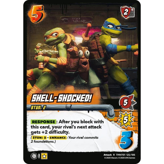 Shell-Shocked! 125/186 TMNT01 Universus Teenage Mutant Ninja Turtles Attack R