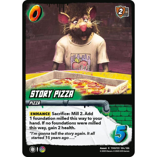 Story Pizza 184/186 TMNT01 Universus Teenage Mutant Ninja Turtles Asset R