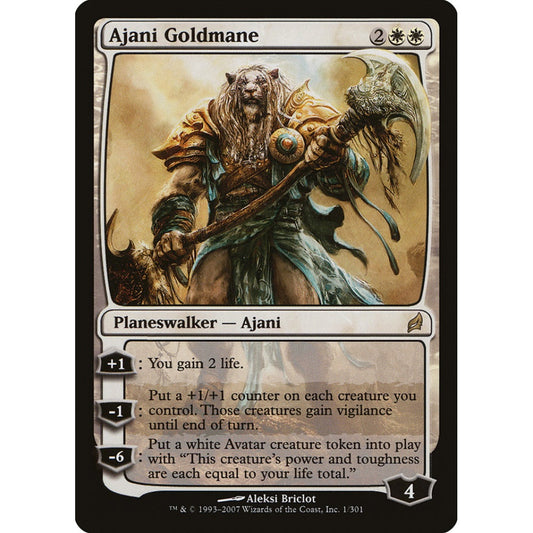 Ajani Goldmane rare 1 Magic the Gathering Lorwyn