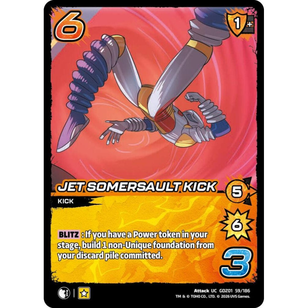 Jet Somersault Kick GDZ01 59/186 GDZ01 Universus Godzilla: Reign of Kaiju Attack UC