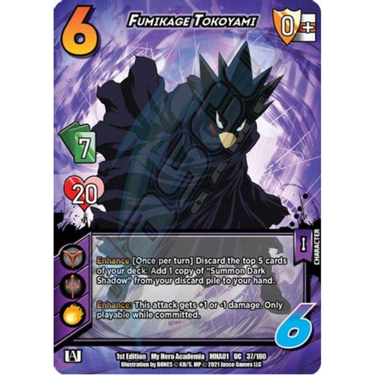 Fumikage Tokoyami, 37/180, UC, UniVersus, MHA01 My Hero Academia