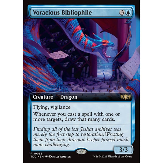 Voracious Bibliophile rare 63 Magic the Gathering Tarkir: Dragonstorm Commander